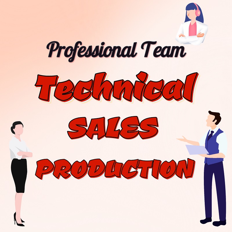Professionelles Team: Technik, Vertrieb und Produktion